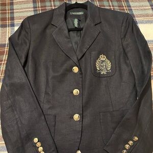 Vintage Lauren Ralph Lauren Bolero Linen Blazer sz 12